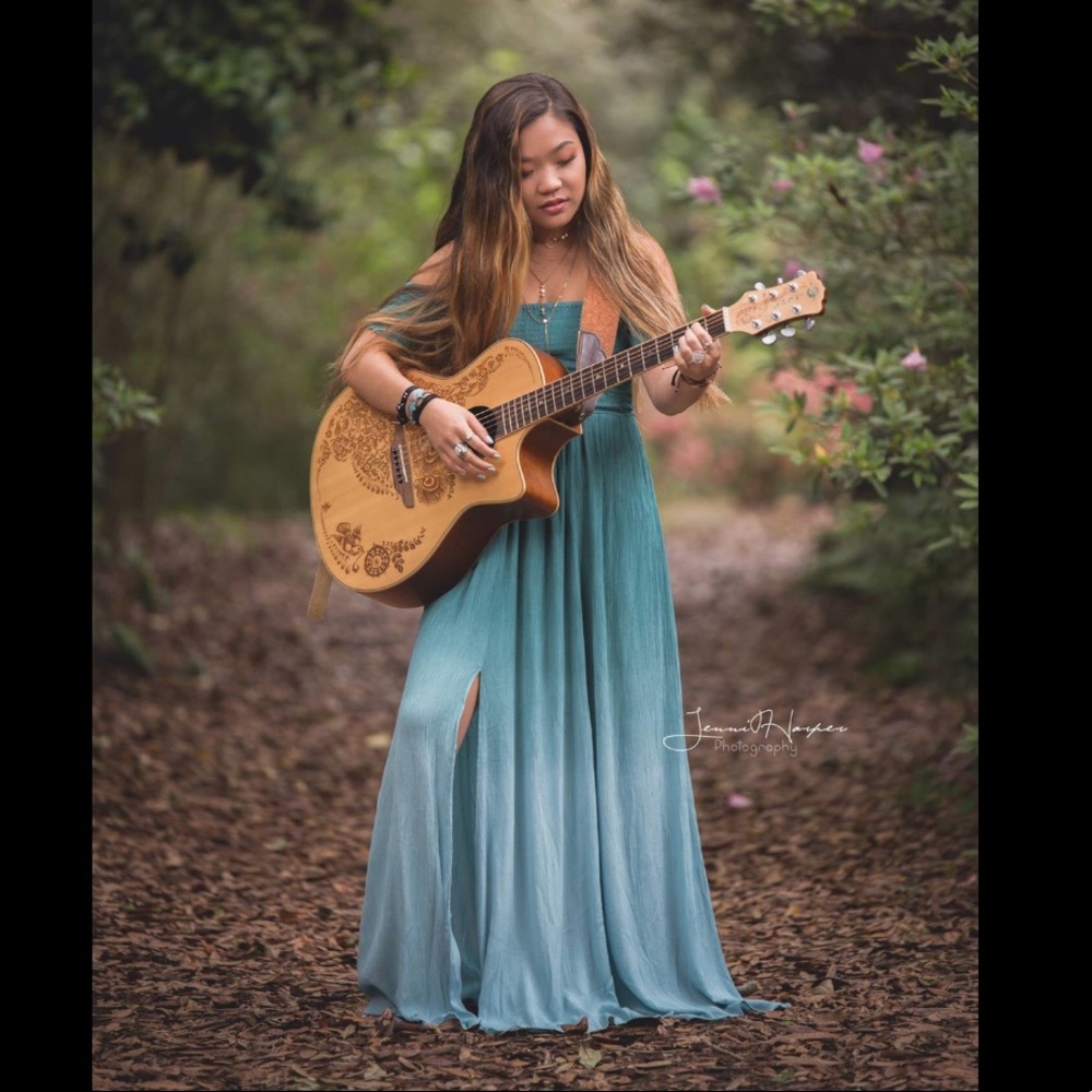 Earthbound teal ombré maxi dress NWT
